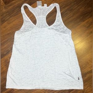 White burnout tank top